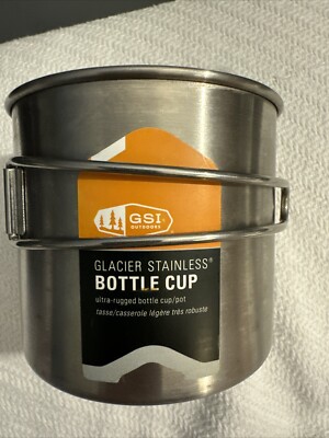 GSI Outdoors Glacier Stainless Steel Bottle Cup Folding Handles 18 Oz