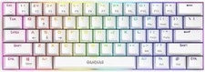 GAMDIAS Hermes E3 61 Key RGB Mechanical Gaming Keyboard White with Red Switch