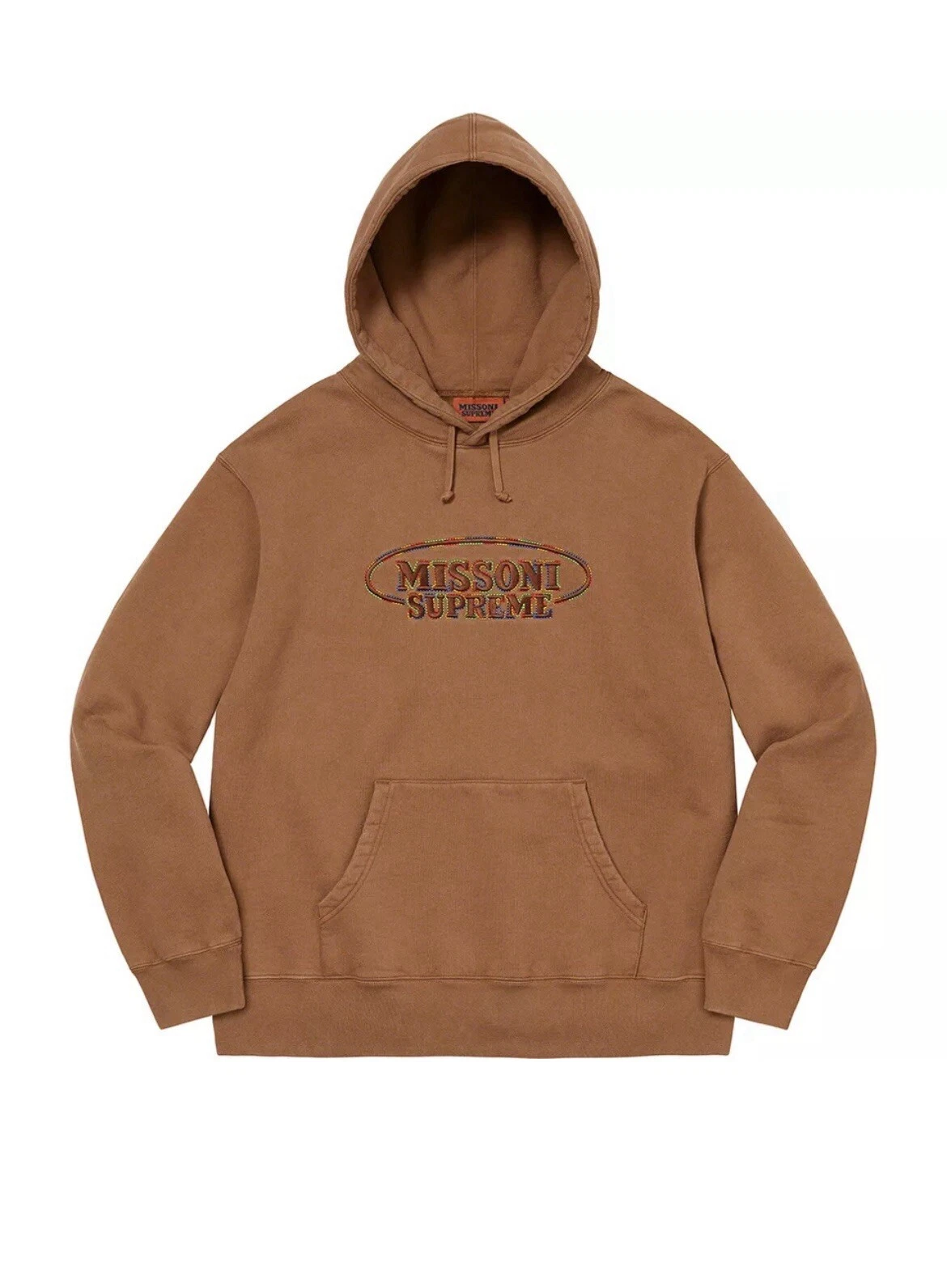 Sweat à capuche SUPREME MISSONI marron EXTRA LARGE sweat à capuche Supreme flambant neuf