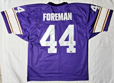CHUCK FOREMAN Autographed  SIGNED Minnesota Vikings #44 Jersey - Sz 52 Stitched