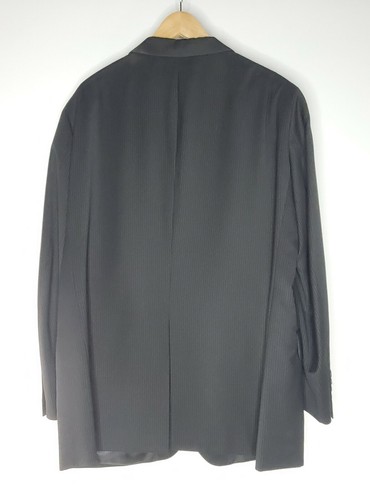 Dockers Black Pinstripe Blazer Suit Coat 40-42 Business Event Work Party Gala - Picture 10 of 12