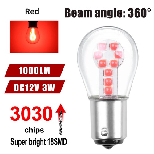 1-10X LED Bulb 1000LM 1156 BA15S P21W 1157 BA15D BAY15D 18SMD P21/5W Car - Picture 20 of 22