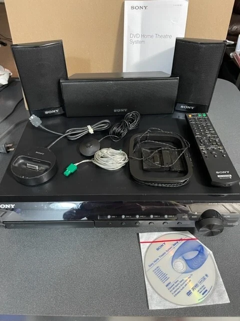 Sony DAV HDX585W 5 Disc DVD CD 5.1 Ch HDMI Home Theater Surround Sound Remote