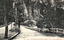Old postcard 74 - Le Fayet St Gervais Les Bains (Hte Savoie) - Park. Route des Sources