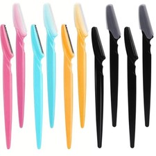 10P Eyebrow Razor Shaver Blade Face Hair Trimmer Makeup Beauty Dermaplaning tool