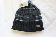 Burton Minow Fold Up Pom Beanie, Women's One Size Fits Most, True Black