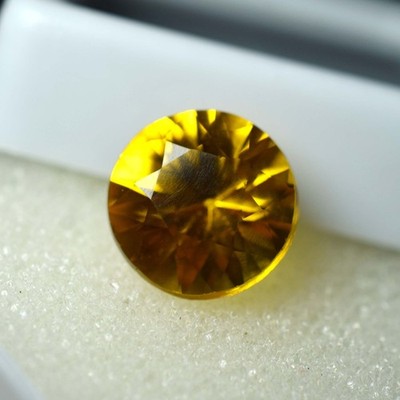 Most Expensive CERTIFIED 19.10 Ct NATURAL Topaz Gemstone Orange Round Shape