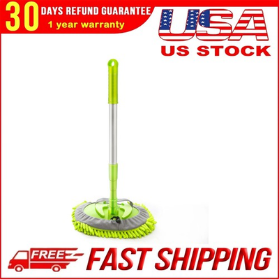 #ad Adjustable Telescopic Car Wash Brush Kit Mop Long Handle Vehicle Cleaning A $12.29