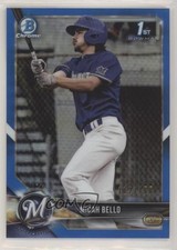 2018 Bowman Draft Chrome Blue Refractor 112/150 Micah Bello #BDC-111 03mf