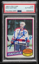 PSA/DNA 1980 O-Pee-Chee Mike Gartner #195 PSA/DNA Authentic Card & Auto HOF w5p