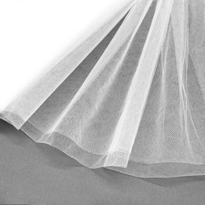 White Tulle Fabric 108" x 10 Yards 30FT Tulle Bolt for Wedding Decoration D...