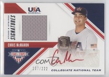 2020 Panini USA Baseball Stars & Stripes Signatures /222 Chris McMahon Auto 0xs1