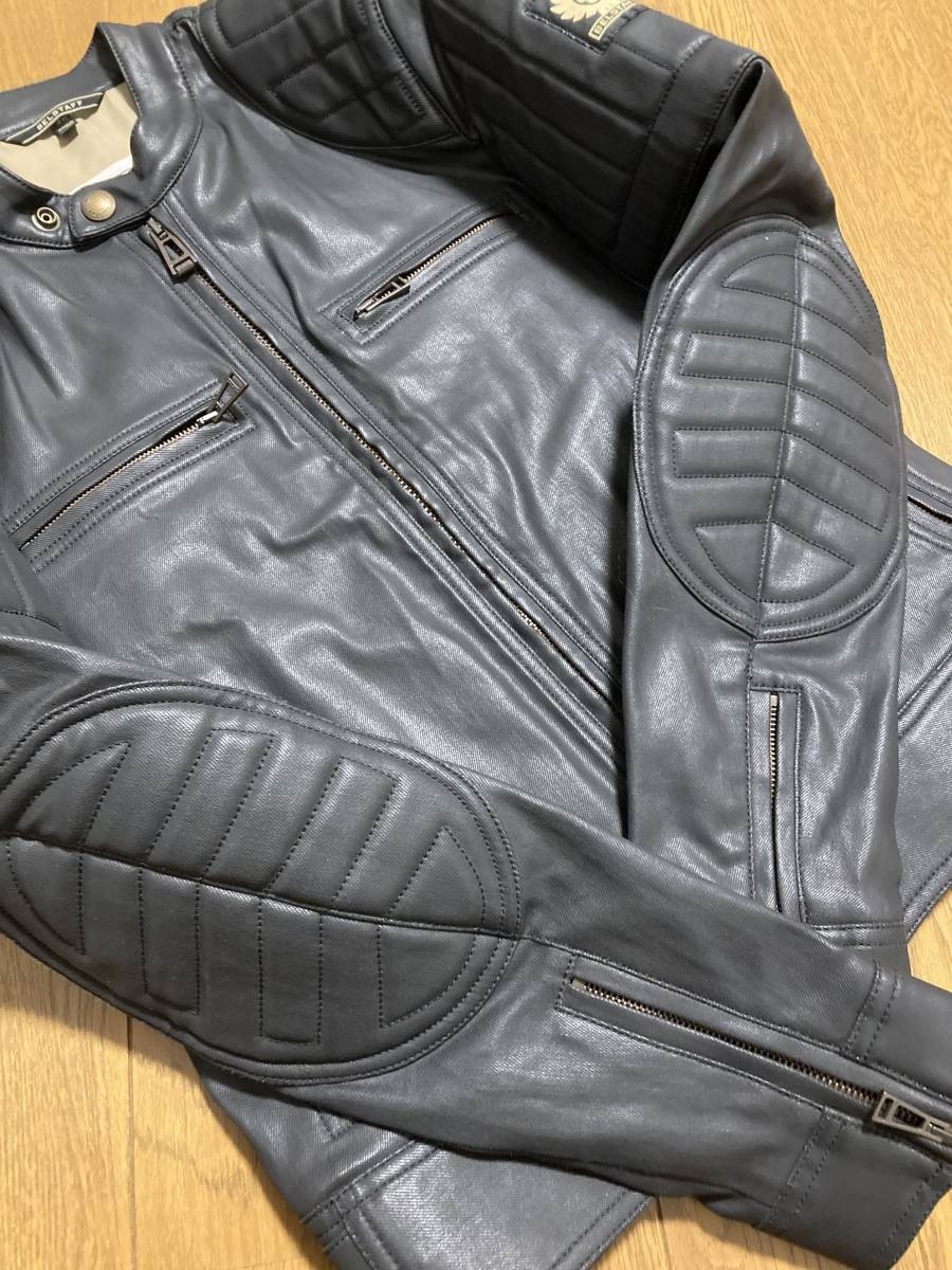 Rare Used Belstaff Black Padded Biker Jacket, Size 46 for Men image 9
