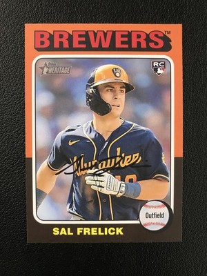 2024 Topps Heritage #451c Sal Frelick Image Variation Milwaukee Brewers
