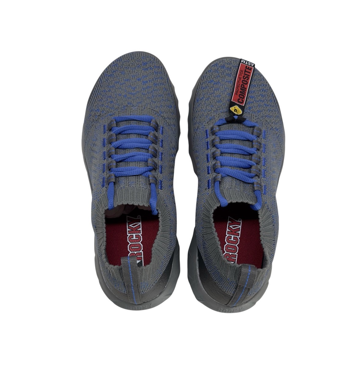 ROCKY Women's Shoes Gray And Blue Mesh Workknit 3