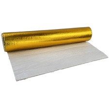 Auspuff Hitzeschutz Matte Alu Keramik selbstklebend Gold 1,8mm 20cmx30cm 500&deg;C