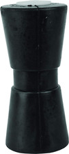 Heavy Duty Boat Trailer Roller, Rubber Shaft Keel, Black - 8 inches