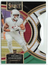 Emari Demercado RC 2023 Panini Select Black and Green Prizms Die Cuts Premier