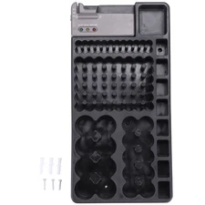 Battery Storage Organizer Holder with Tester - Battery  Rack Case Box4012