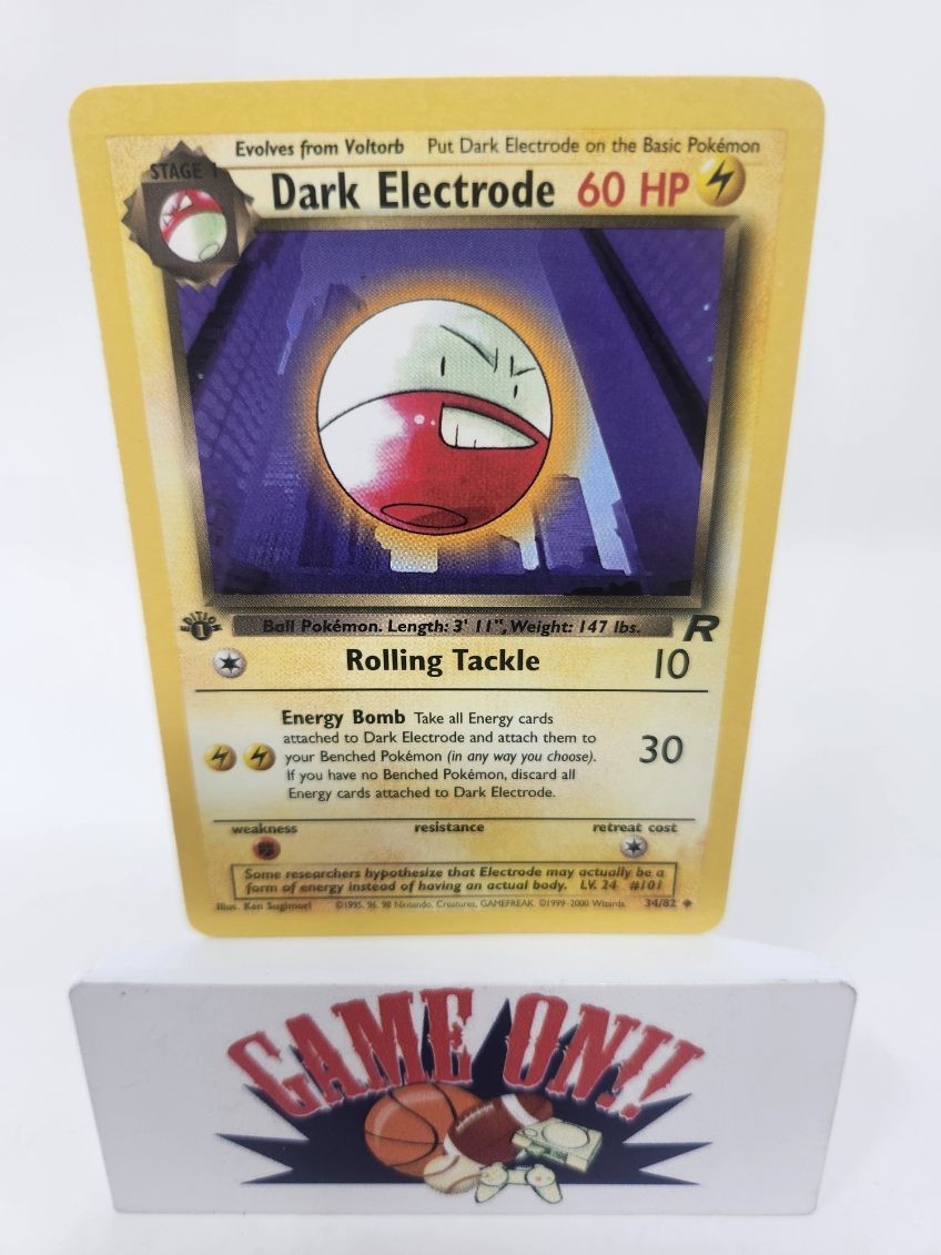 Dark Electrode Uncommon Team Rocket 34/82 NM Pokemon TCG WOTC BUF