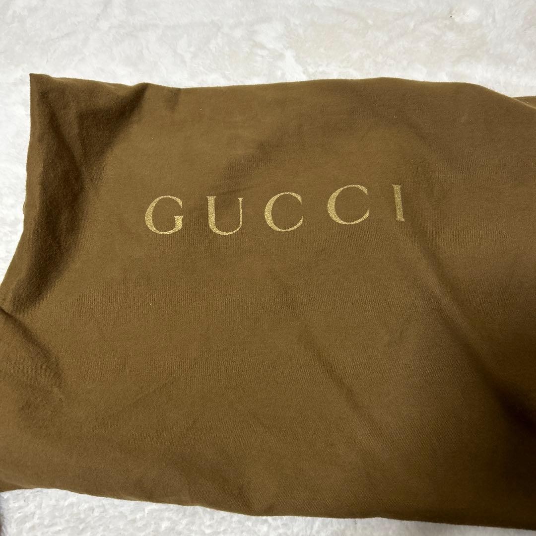 GUCCI Tote Bag Canvas Leather Large GG Pattern Beige Brown Authentic thumbnail 11