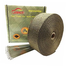 2" x 50' Titanium Exhaust Heat Wrap Roll for 2 inches X 50 feet roll