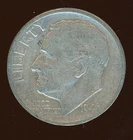 1946 P Roosevelt Silver Dime Circulated Dime KM #195 0.900 Silver 0.0723 oz. ASW