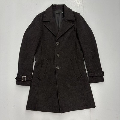 Gostar De Fuga Black Wool Japanese Brand Archive Overcoat
