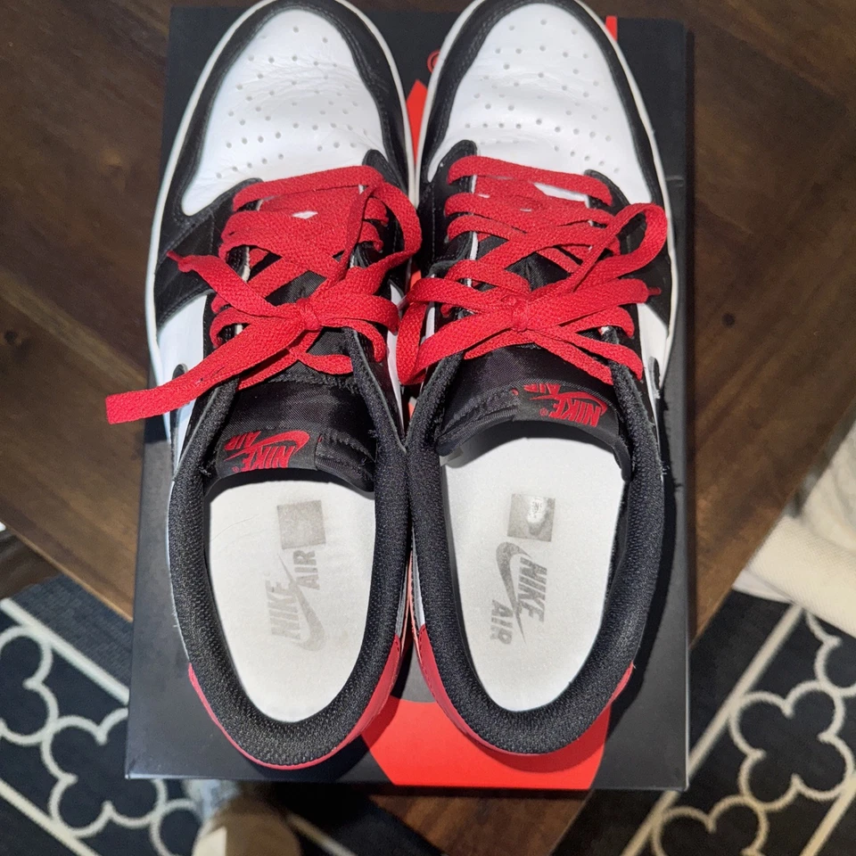 Air Jordan 1 Retro Puntera Baja Negra CZ0790 106, Talla 12 Foto 4 de 4