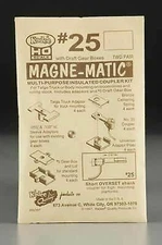 Kadee 25 HO Scale #25 Plastic-Shank Coupler - Kit - Magne-Matic(R) -- Short 1/4"