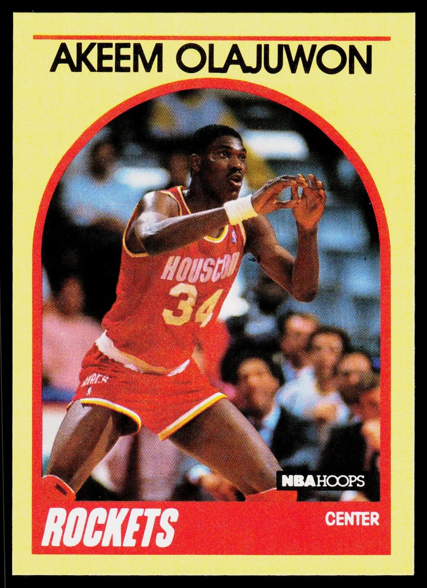 Hakeem Olajuwon Houston Rockets Basketball 1989-90 Season Sports