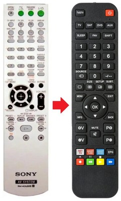 Fernbedienung passend für SONY DAV-DZ30 | DAVDZ30 | RMADU005