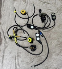 VTG SCUBA HUGE LOT Regulators Gauges Hoses Prosub Xtra Sherwood Farallon Read