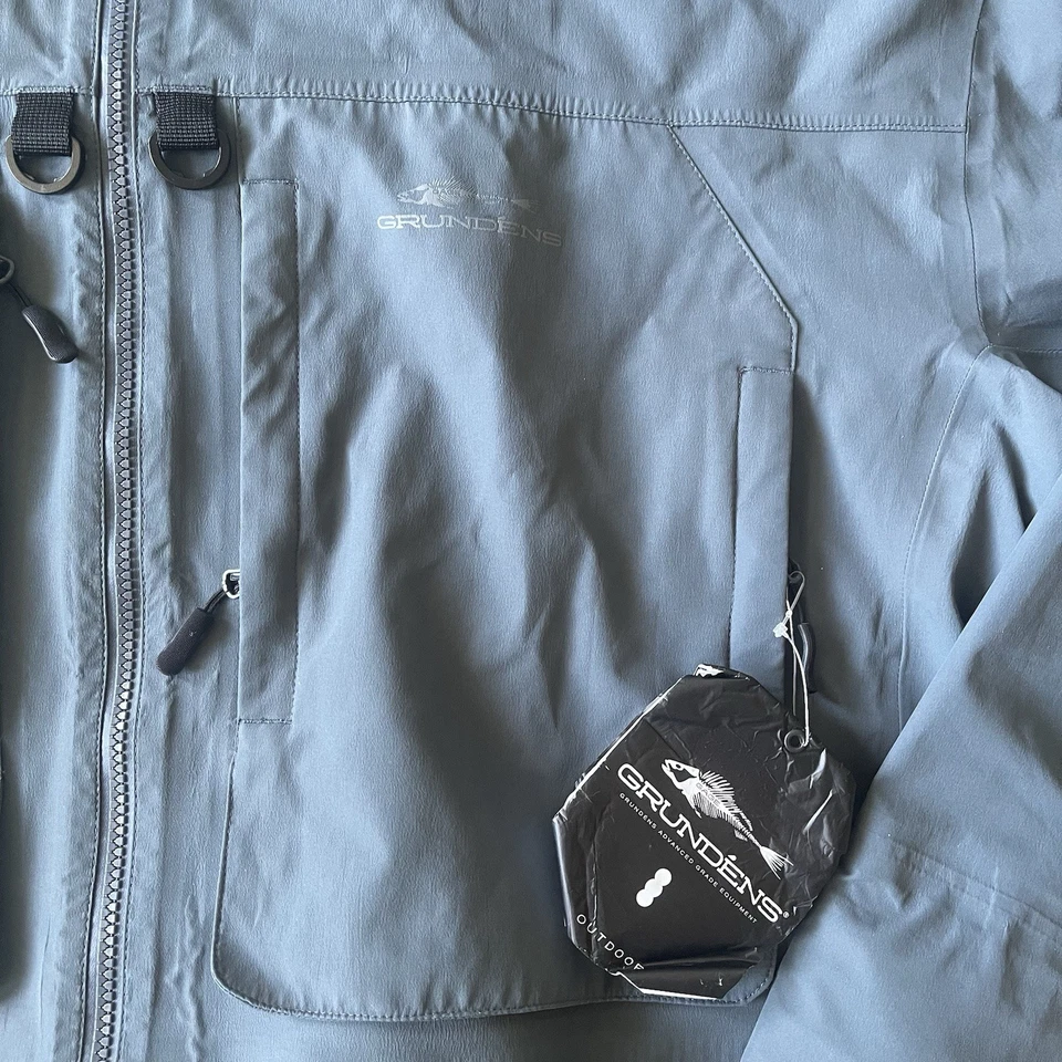 Nueva Chaqueta Grundens Oscura Y Tormentosa Azul Océano Pesca Para Hombres 3XL LEER Foto 4 de 4