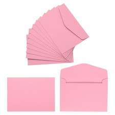 120Pcs Gift Cards Envelopes, 110GSM Paper Mini Envelopes, Pink