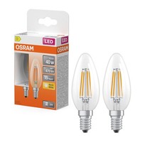 2 X Osram Led Filament B35 Kerzen 3,4W = 40W E14 Klar 470Lm Warmweiß 2700K 300°