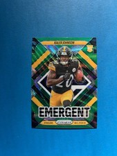 2025 Panini Prizm Emergent Green Wave Prizm Rookie #5 Kaleb Johnson Steelers NFL