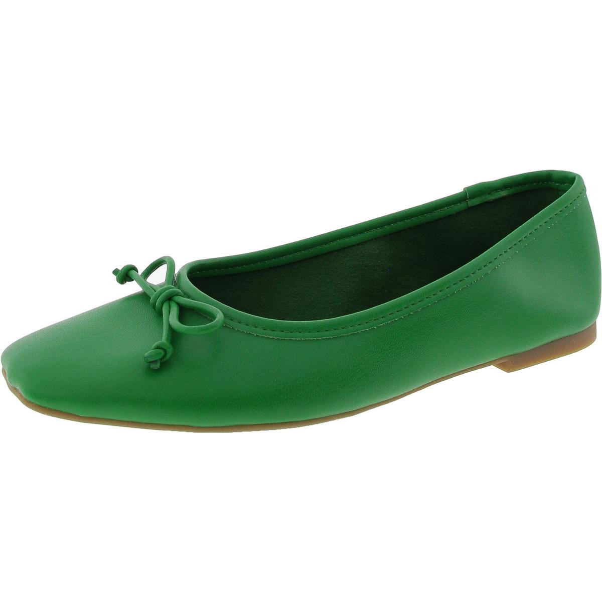 На 34-м женские зеленые однотонные балетки 5 Medium BM BHFO 2149 7290₽