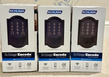 Schlage Encode Smart Wi-Fi Deadbolt with Camelot Trim in Aged Bronze NEW