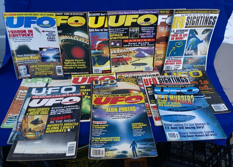 Vintage UFO Report Magazines Lot OOP 1978-1980 Encyclopedia 1978 Aliens AREA 51