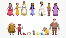 Disney Wish Kingdom of Rosas Character Small Doll Set 10 Posable Mini