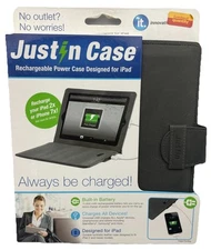 NEW Just In Case Grey Ultra-Slim Charging Case - iPad (Generations 1, 2, 3, & 4)