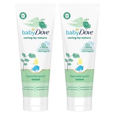Dove Baby Caring by Nature, Hypoallergenic Lotion, Vitamin E, 8 fl oz, Pack of 2