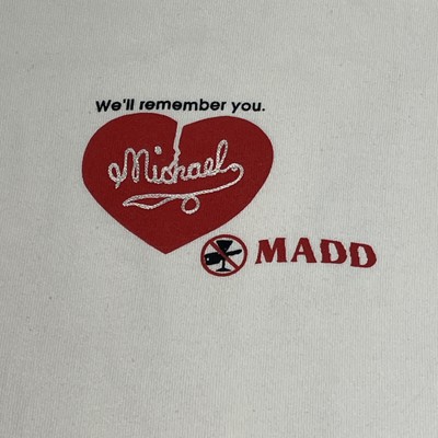 VTG MADD Mothers Against Drunk Driving Drinking Alcohol Lngg Sleeve T-Shirt S