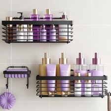 ODesign Shower Caddy 3-Pack SUS304 Stainless Steel - No Drilling, Easy Install