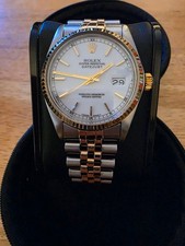 Rolex Datejust. Stainless Steel & Yellow Gold, White Dial, 36mm - 16030