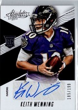 Keith Wenning RC 2014 Panini Absolute (Rookie Autographs) /199 #194 Balt. Ravens