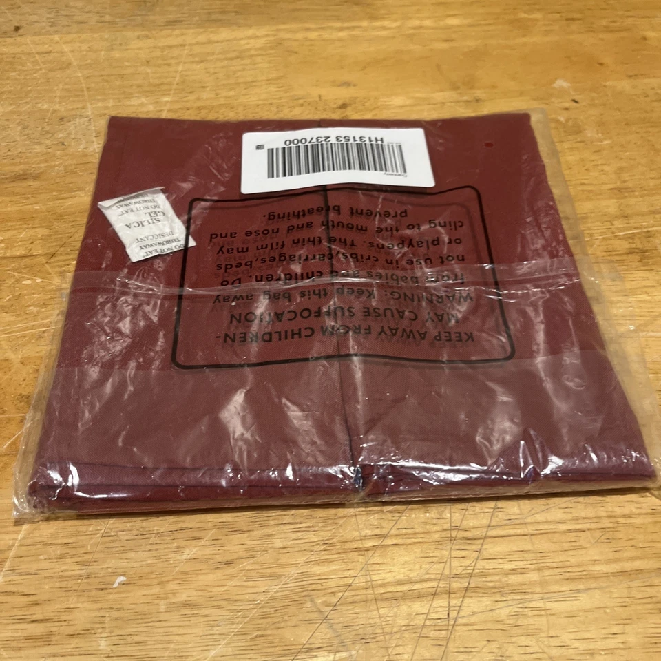 Old World Temp-Tations Burgundy Floral 4 Napkins Maroon Red Flower Temptations - Image 4 of 4