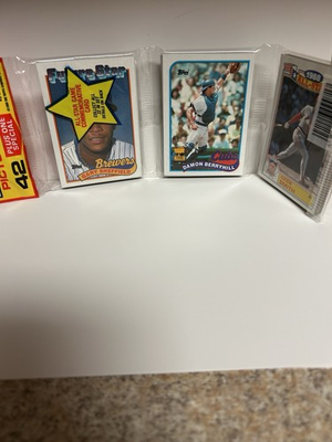 #ad #ad 1989 Topps Rack pack Gary Sheffield RC and Ozzie Smith AS on front. $9.97