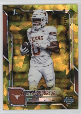 2025 Bowman U Chrome Sapphire Yellow 72/75 DeAndre Moore Jr #183 1m6p